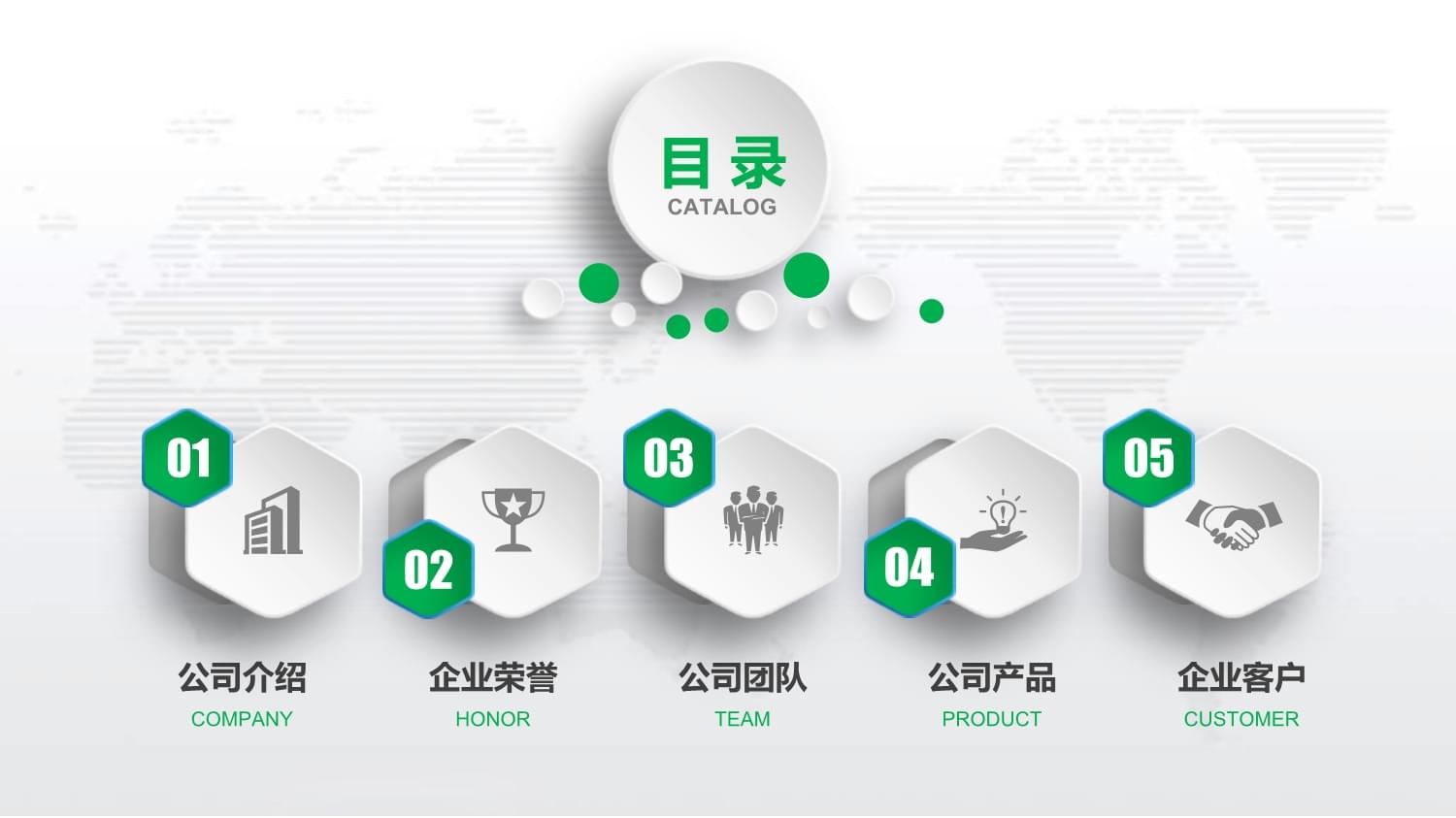 绿色公司介绍模板课件