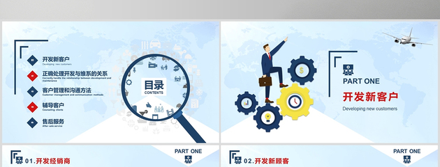 客户管理技巧企业培训PPT模板